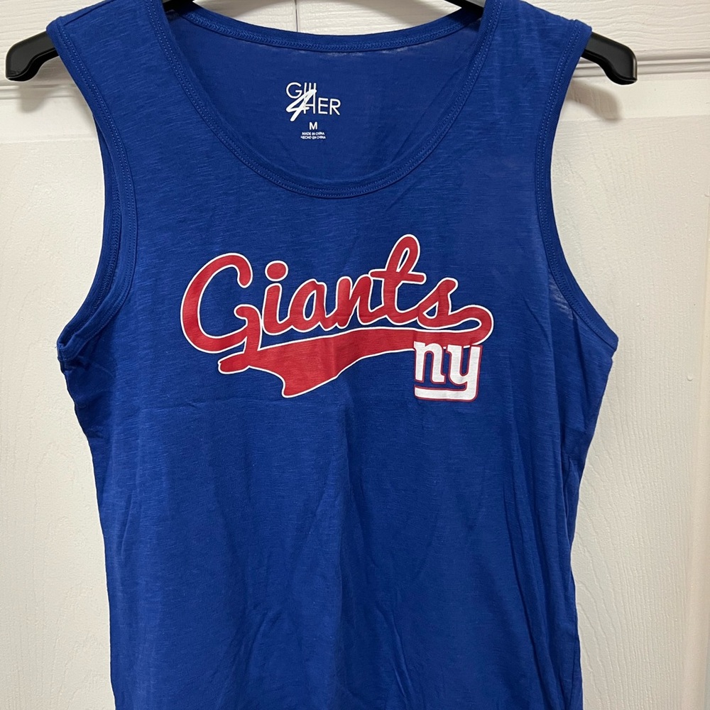 G-III 4 Her Official New York Giants NFL Women's Main Player Tank Top | Size MD
